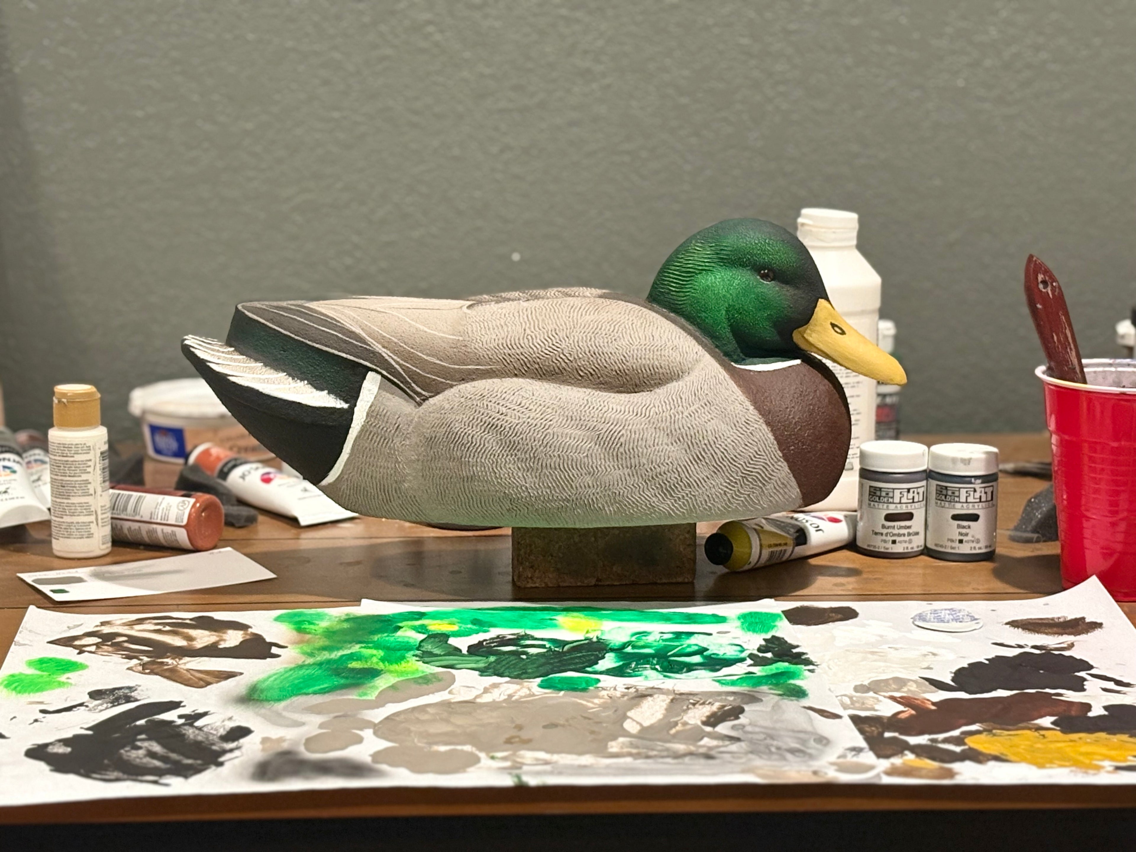 Drake Mallard Gunner Decoy